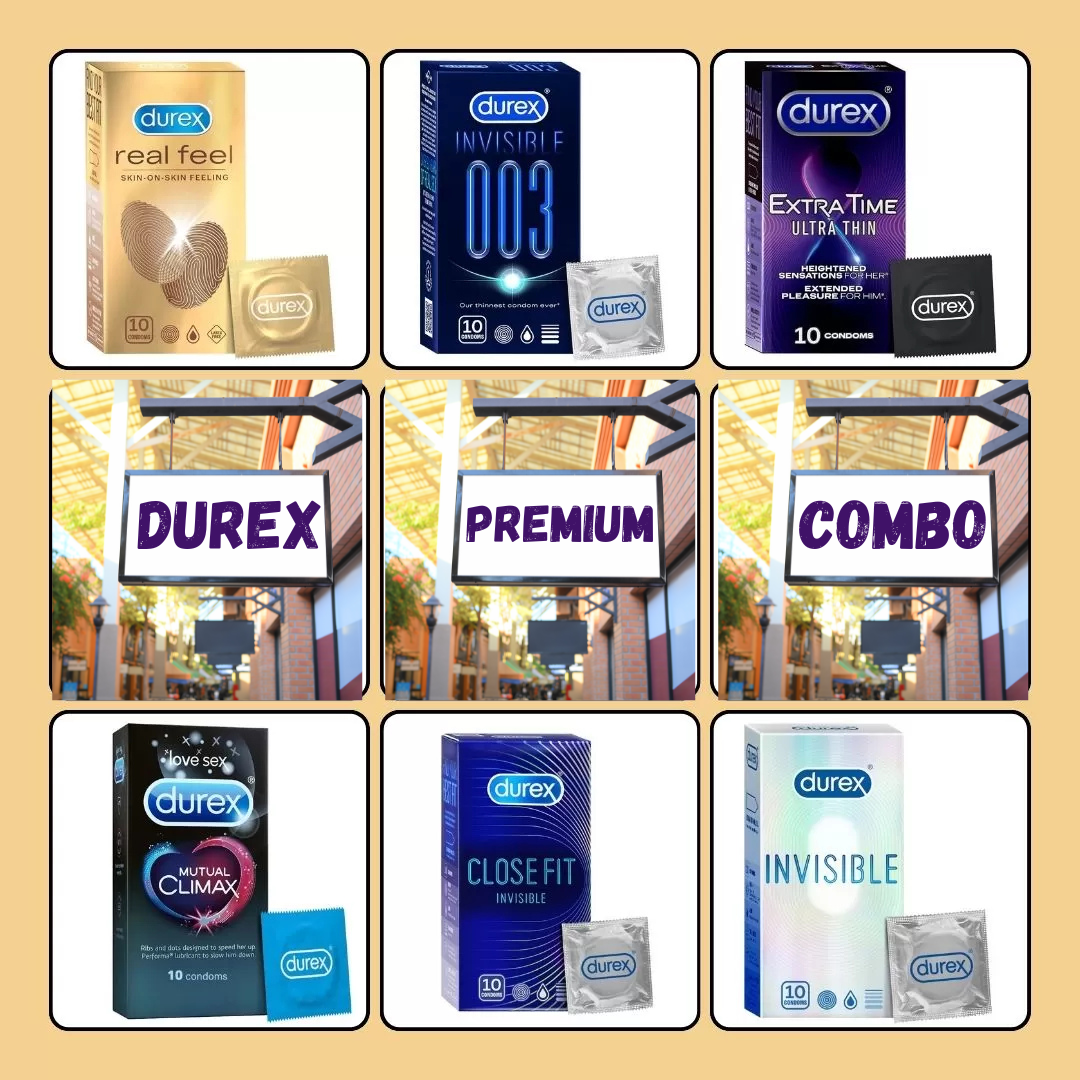 Durex Premium Condoms Mega Combo - 6 Variants