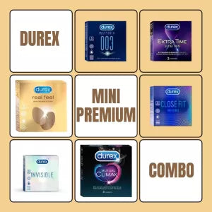 Durex Premium Condoms Mini Combo - 6 Variants | Ultra Thin & Sensation
