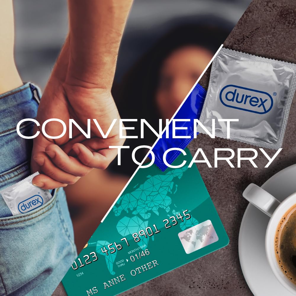 Durex Close Fit Invisible Condoms – Snug Fit, Ultra Thin | Pack of 3