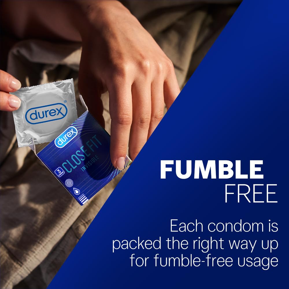 Durex Close Fit Invisible Ultra Thin Condoms – Pack of 10