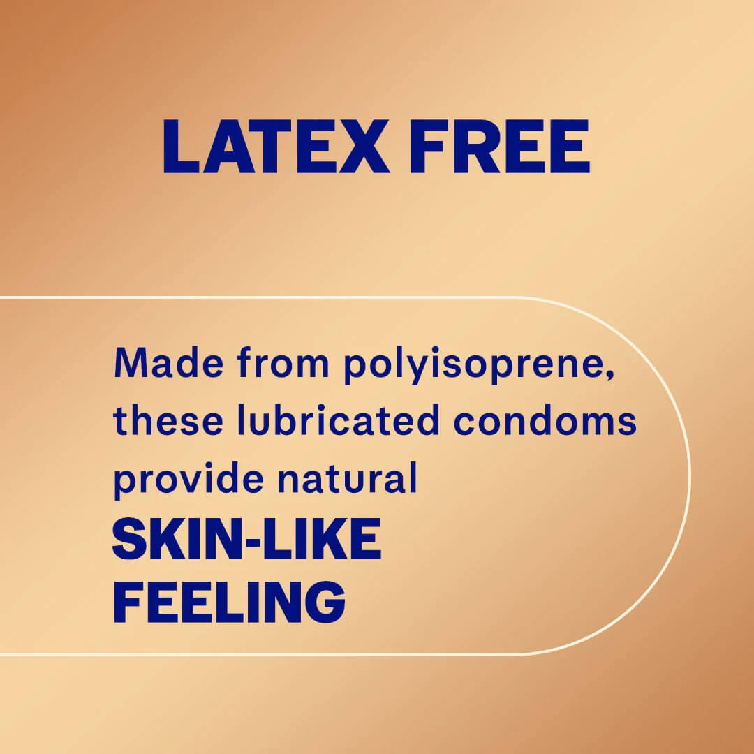 Durex Real Feel Latex-Free Condoms – Skin-On-Skin Feeling | Pack of 10