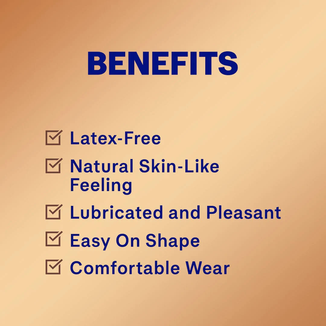 Durex Real Feel Latex-Free Condoms – Skin-On-Skin Feeling | Pack of 3