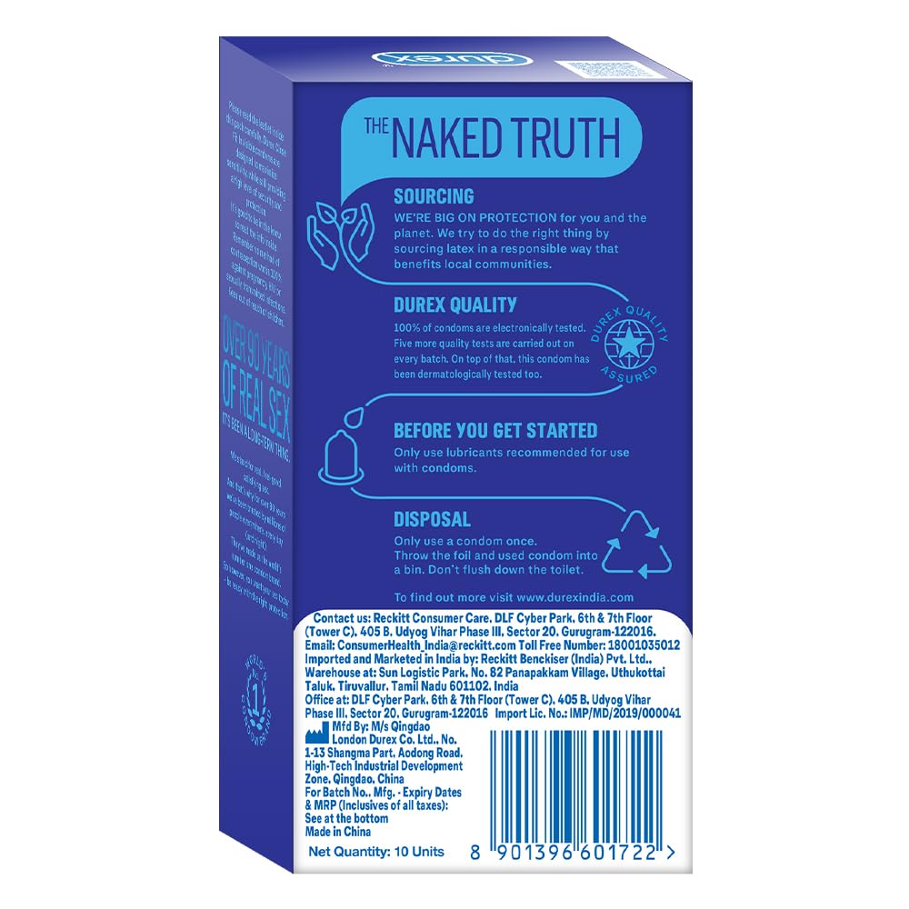 Durex Close Fit Invisible Ultra Thin Condoms – Pack of 10